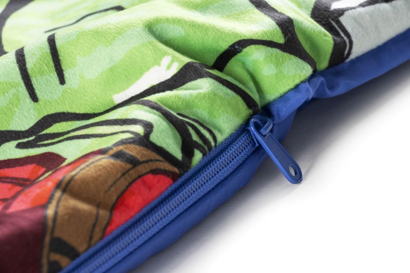 Jay Franco Kids Slumber Bag and Pillow - 54 x 27 Inch Comfy Indoor Sleeping Bag for School and Sleepovers  2 Piece Set  Blue - Avengers - Image 5