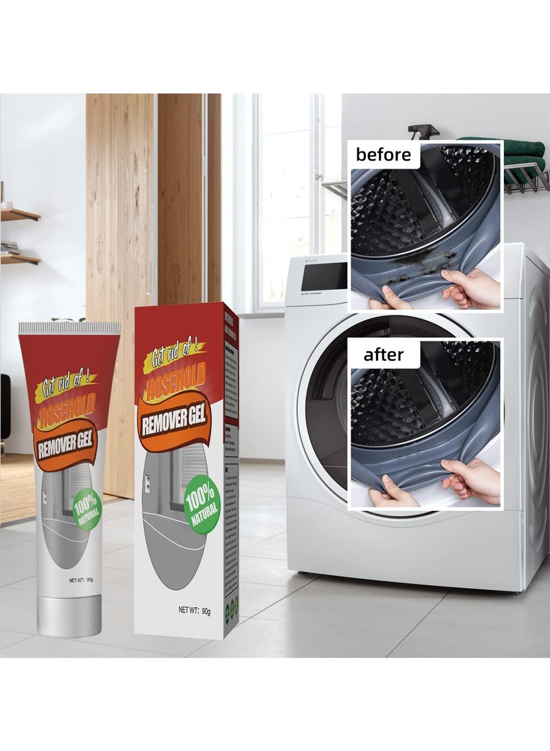 SYOSI 2 Pcs Mold Remover Gels, Household Mold Clean Gel for Washing Machine/Fridge/Kitchen Sink/Bathroom, Mold Cleaner for Tile/Wall - Image 2