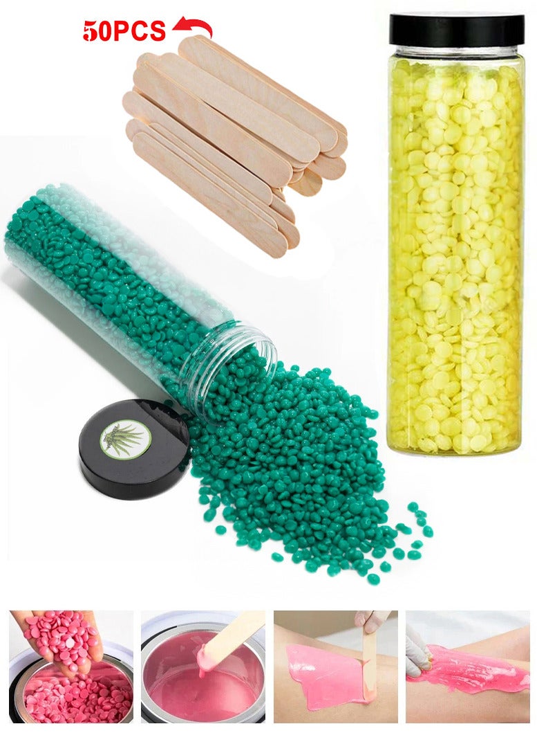 Konsung Beauty Pack Of 2- 800grams Hair Removal Hot Wax Beans - Image 1