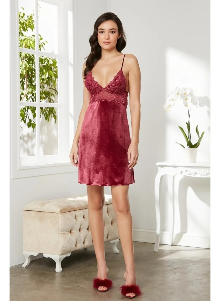 pierre cardin Velvet Satin Nightgown - 845