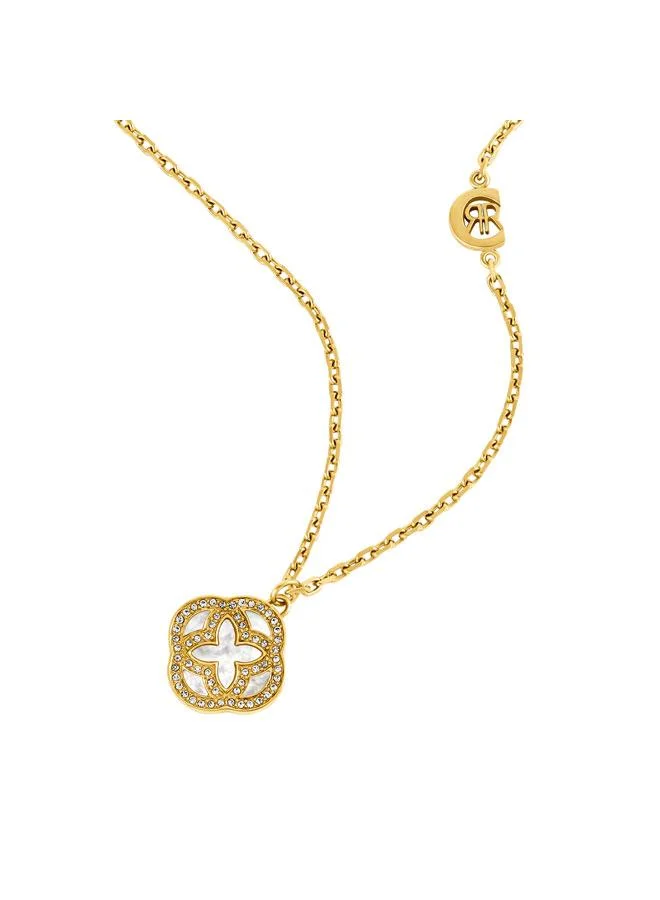 CERRUTI 1881 Natalia Gold Plated Stainless Steel Pendant Necklace for Women