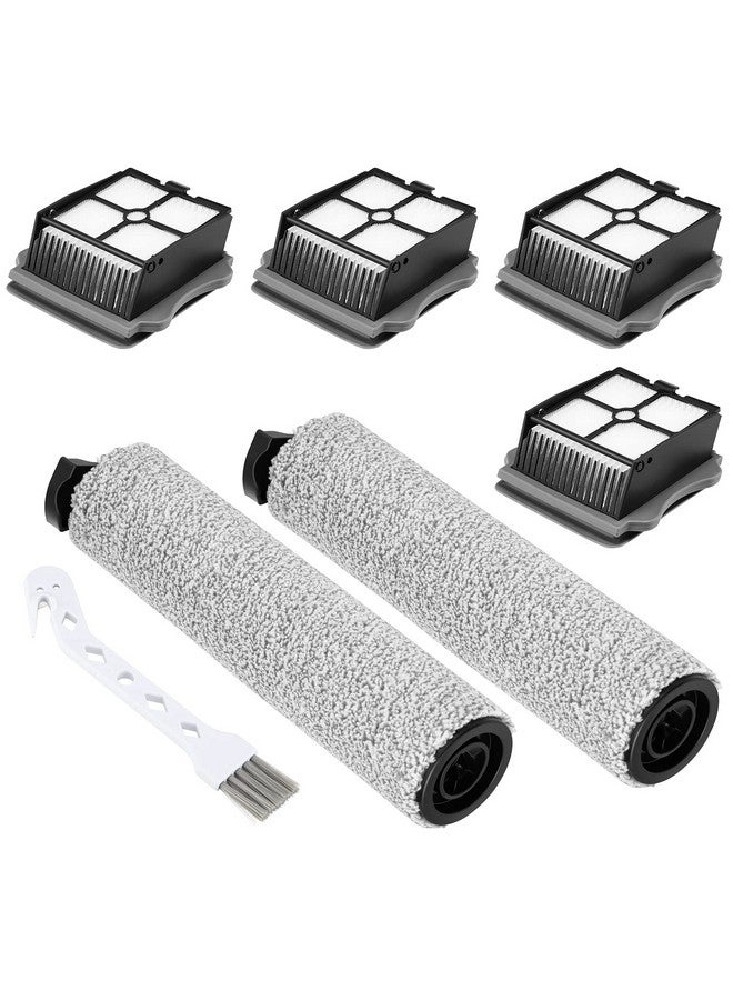 isinlive طقم أسطوانة فرشاة 2+4 وفلتر HEPA متوافق مع مكنسة Tineco iFloor 3/ Floor One S3 اللاسلكية، 2 أسطوانة فرشاة + 4 فلتر HEPA للمكنسة - Image 1