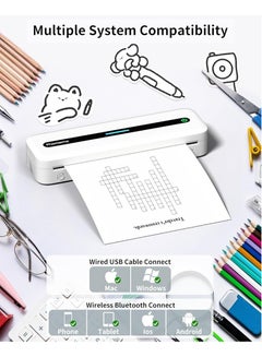 phomemo Portable Printer Thermal Paper 53mm×6.5m(Inch 2.09"*255.91") Black on White, 3 Rolls | Compatible with T02 & M02X & M832 |10 Year  - Image 4
