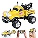 MOONTOY 164 Scale Mini Alloy Truck RC Car with LED Lights 24Ghz Remote and App Control Toy Car 3Speed Adjustment Pocket Toy Car for Kids 48 Years and Adults Yellow - Image 2