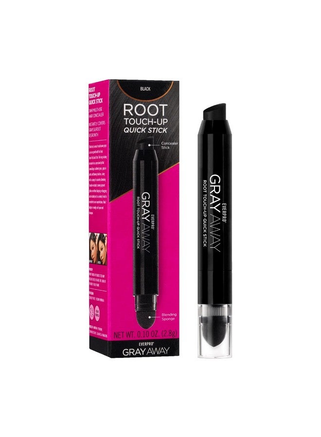 EVERPRO Gray Away Root Touchup Quick Stick, Black, 0.1 Oz - Image 1