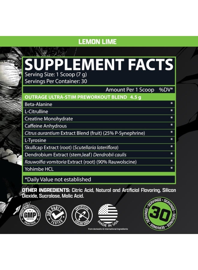 نورتكس ريسيرش أوتراج، تركيبة ما قبل التمرين، تركيبة فائقة التحفيز، بنكهة الليمون والليمون الحامض، 30 حصة، يدعم الطاقة والتركيز والأداء - Image 4