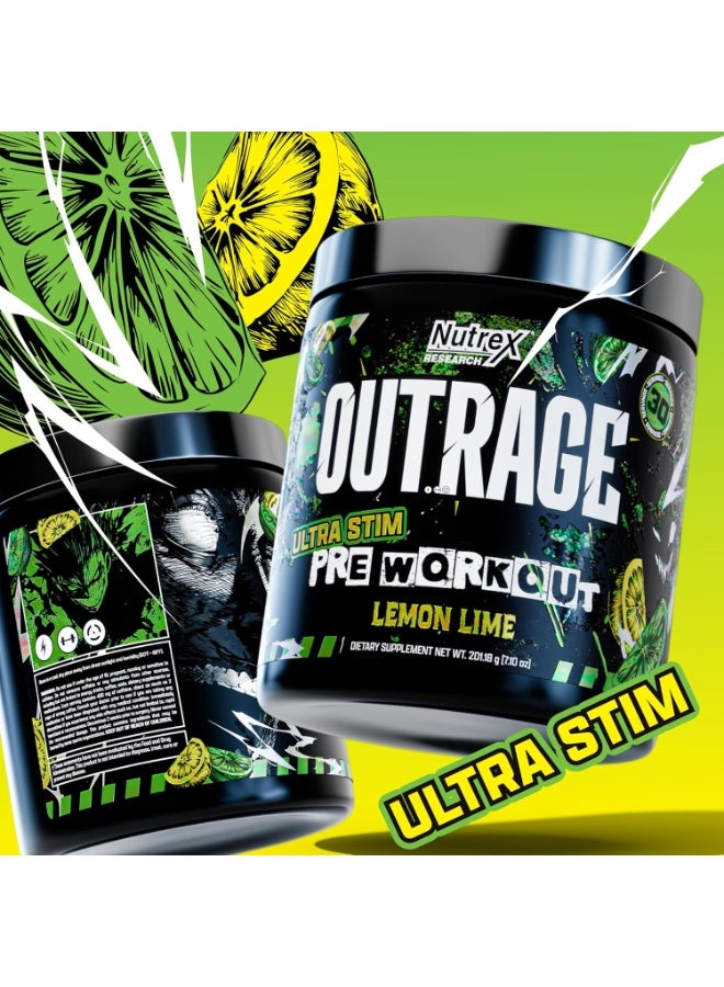 نورتكس ريسيرش أوتراج، تركيبة ما قبل التمرين، تركيبة فائقة التحفيز، بنكهة الليمون والليمون الحامض، 30 حصة، يدعم الطاقة والتركيز والأداء - Image 5