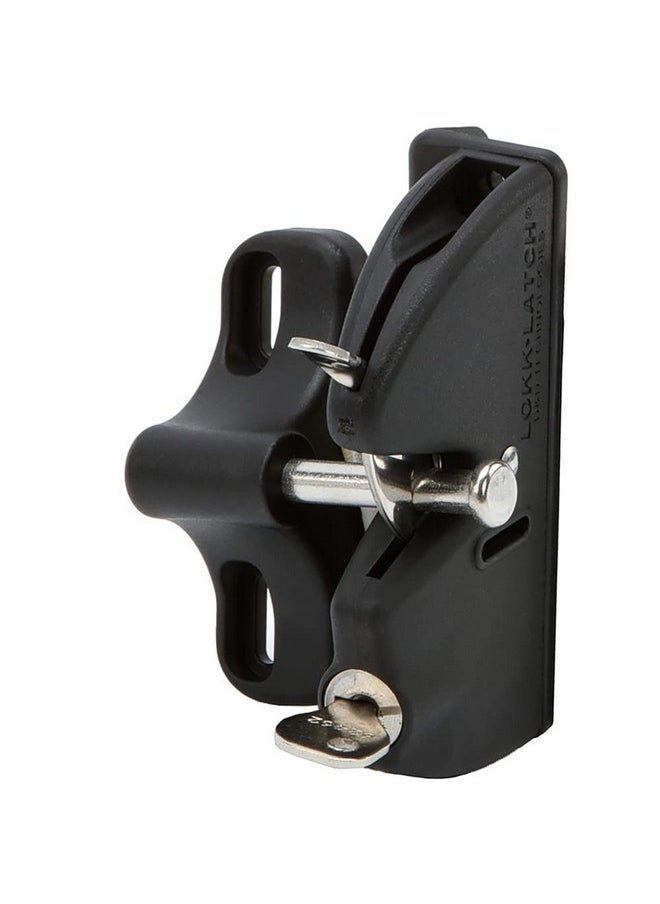 National Hardware National Hardware N346-201 V6201 LokkLatch in Black, 4-9/16"  - Image 1