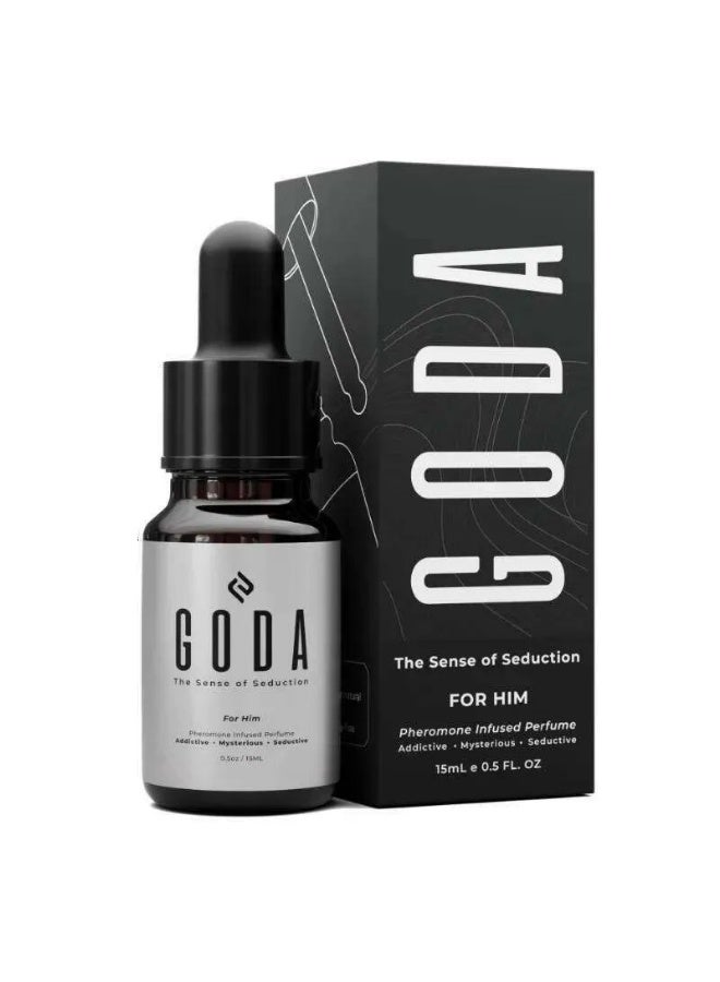 GODA Pheromones Perfume for Men – The Original – Long-Lasting Men Fragrances with Jasmine and Rose, Vegan & Cruelty-Free – 15ml/0.50 fl. oz - Image 1
