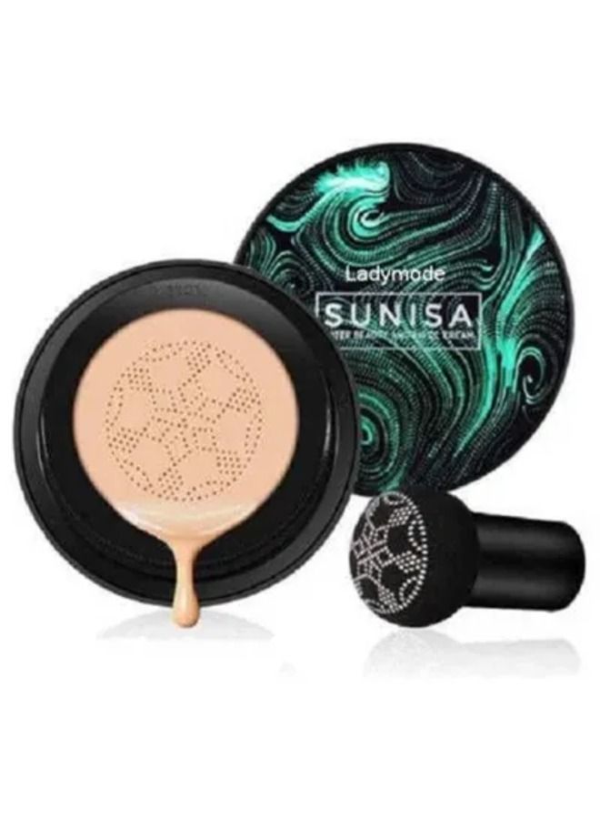 SUNISA Beauty Air Cushion Mushroom BB & CC Cream Foundation Waterproof - Image 1