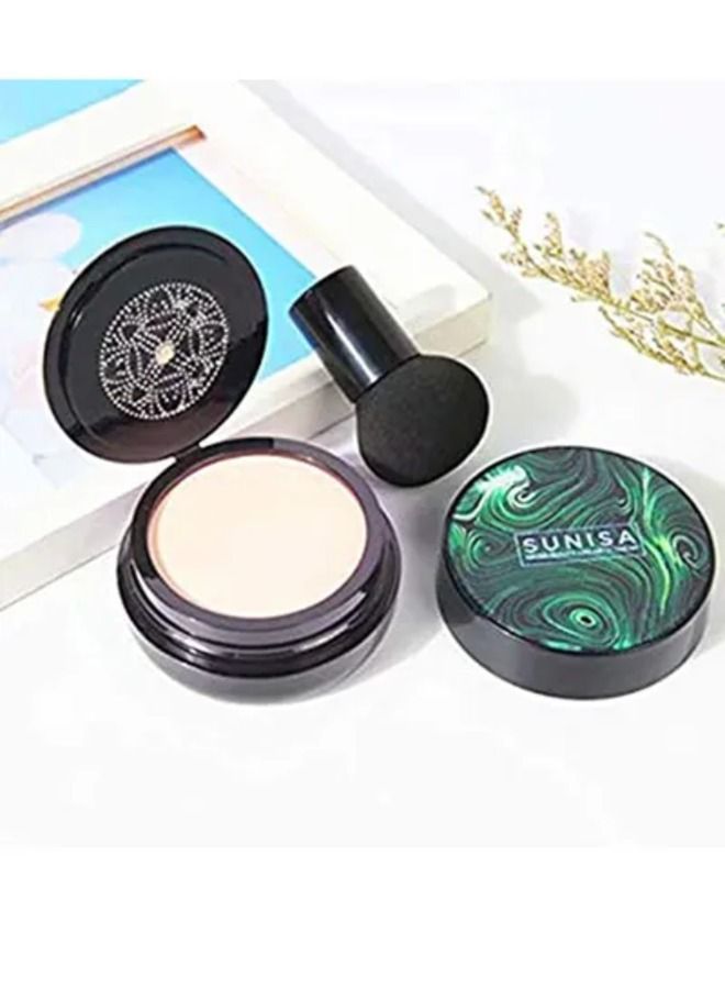 SUNISA Beauty Air Cushion Mushroom BB & CC Cream Foundation Waterproof - Image 2