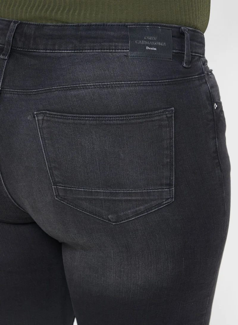 Only Carmakoma High Waist Wide Leg Jeans