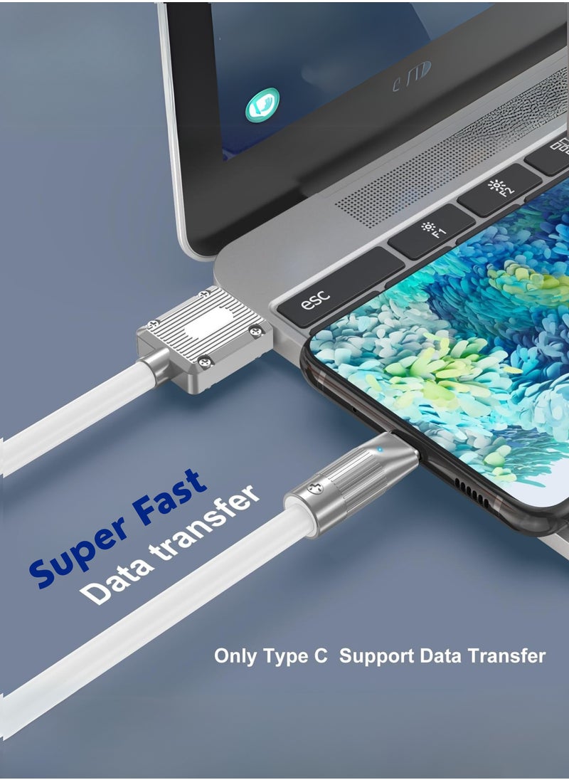 Generic - 120W 6A Fast Charging 3-in-1 Cable | Multi USB Charger Cord | Type-C, Micro USB & Lightning | Universal Compatibility for Phones & Tablets | 1.2m Durable Design - Image 1
