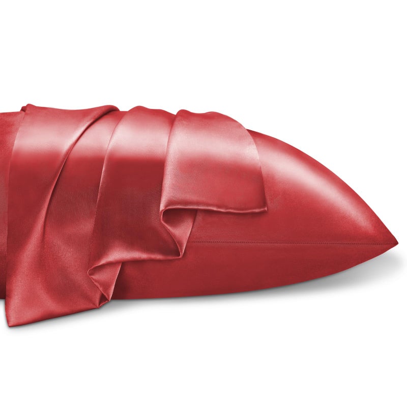 BEDELITE Satin Pillowcase for Hair and Skin  Super Soft and Cooling Similar to Silk Pillow Cases 2 Pack with Envelope Closure  Gift for Women Men(20""x36"" King Size  Baked Apple) - Image 4