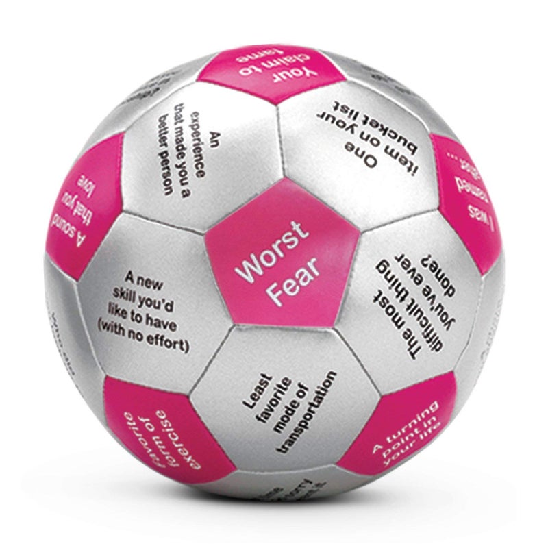 Trainers Warehouse كرة ثومبال للتعرف على الآخرين 6" | بداية محادثة، كسر الجليد، لعبة بناء الفريق للمكتب في أي بيئة | 32 سؤالاً - Image 4