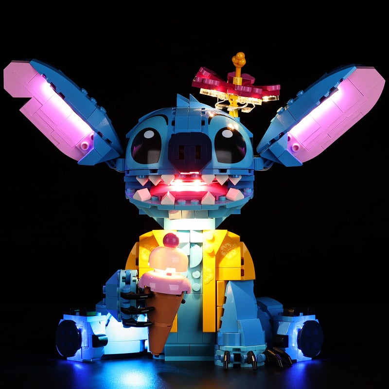 BrickSoul طقم إضاءة BrickSoul متوافق مع مجموعة بناء Lego 43249 Stitch تصميم محدث ملحقات الإضاءة تقنية إخفاء الكابلات للعرض مجموعة 43249 غير مدرجة - Image 2