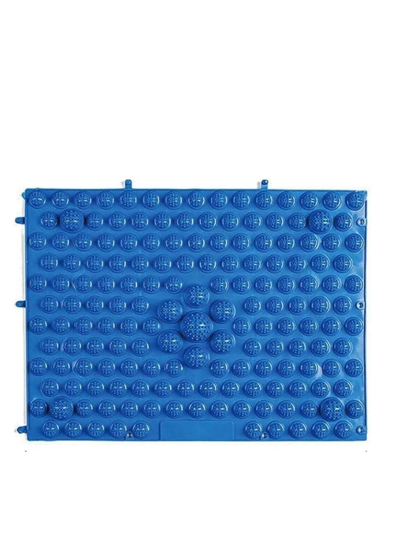 NIBEMINENT Foot Massage Mat, Shiatsu Plates for Feet Acupuncture Points Relaxing Toe Pressure Plate Blood Circulation(Blue) - Image 1