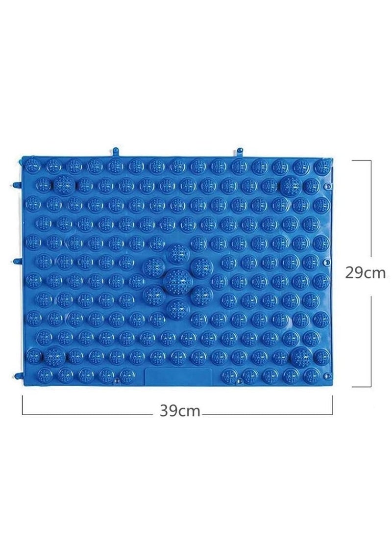 NIBEMINENT Foot Massage Mat, Shiatsu Plates for Feet Acupuncture Points Relaxing Toe Pressure Plate Blood Circulation(Blue) - Image 3