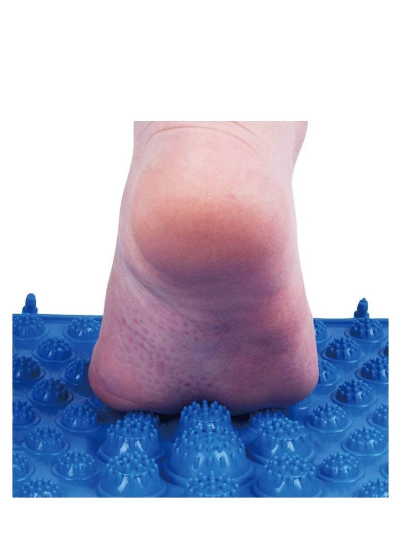 NIBEMINENT Foot Massage Mat, Shiatsu Plates for Feet Acupuncture Points Relaxing Toe Pressure Plate Blood Circulation(Blue) - Image 5