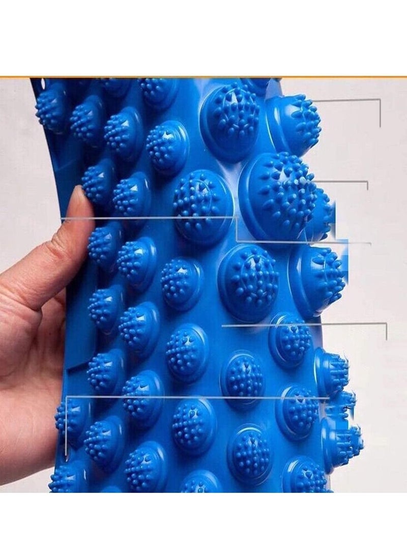 NIBEMINENT Foot Massage Mat, Shiatsu Plates for Feet Acupuncture Points Relaxing Toe Pressure Plate Blood Circulation(Blue) - Image 2