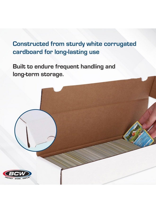 BCW 800ct Trading Card Storage Boxes - 10 Pack | Organizer for Sports Cards, MTG, Pokemon, and Card Games | Assemby Required - Image 4