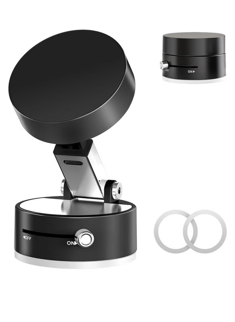 DUSALA Vacuum Suction Magnetic Car Phone Holder, Magnetic Car Phone Holder For Car Dashboard Truck Windshield Table Suitable For Tablets Smartphones Flat Universal Magnetic Kit - Image 4