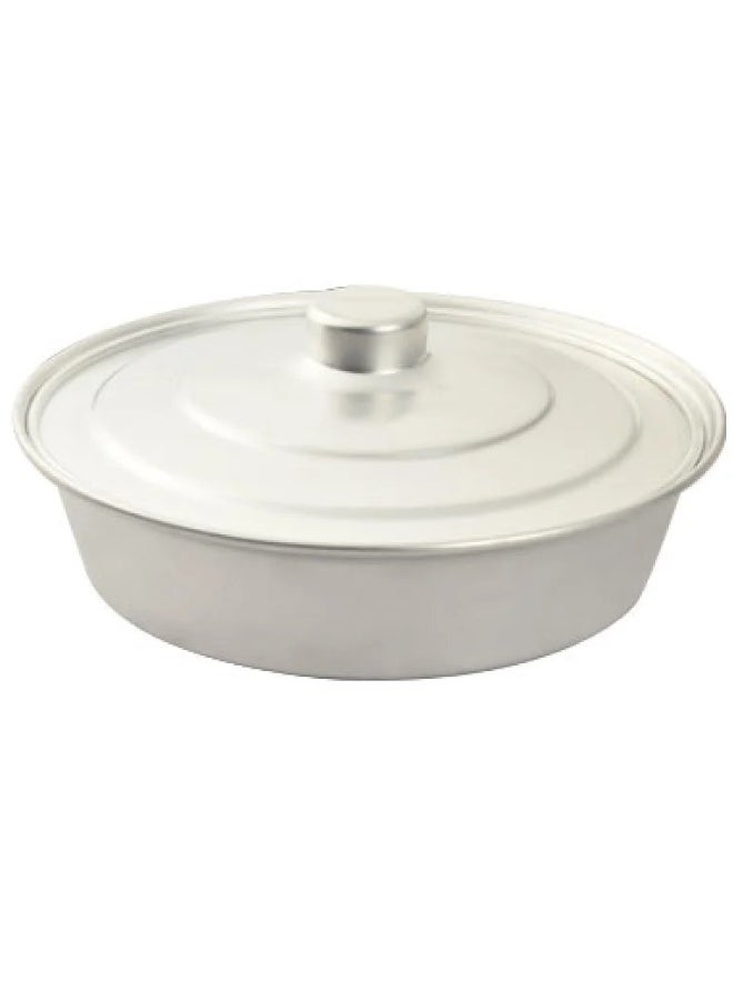 Round aluminum baking tray with lid With a diameter of 30 cm - Image 4