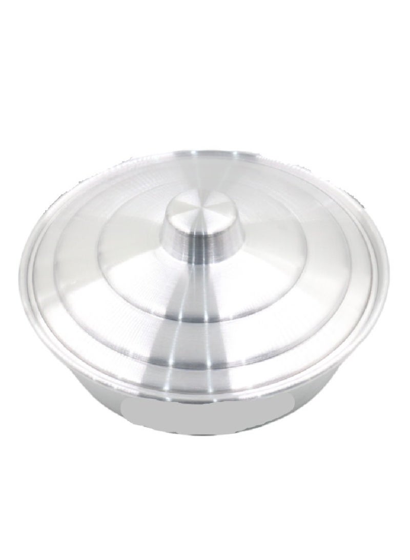 Round aluminum baking tray with lid With a diameter of 30 cm - Image 3