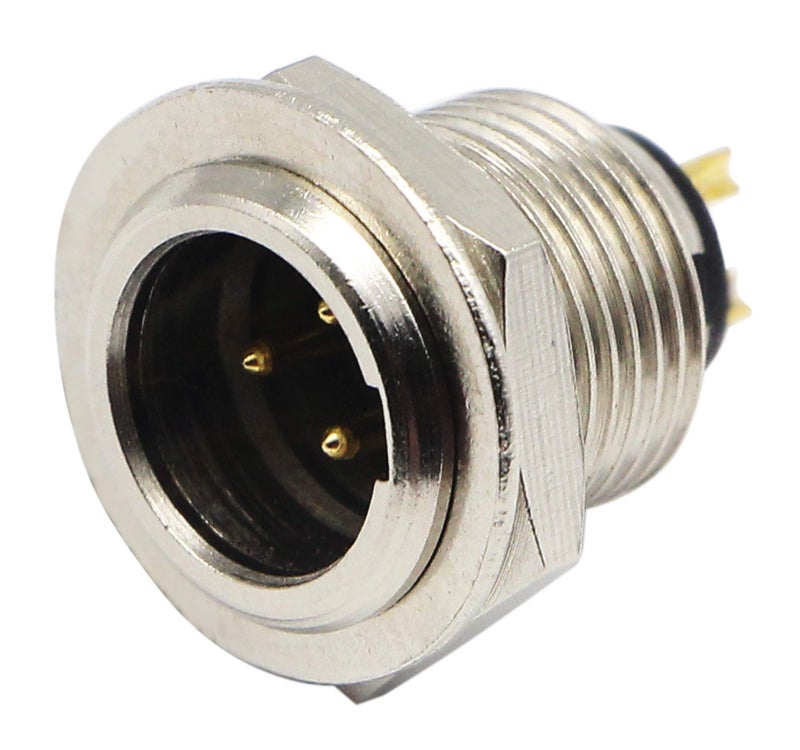 zdyCGTime DIY Mini XLR Adapters - 3 Pin Male Socket Connector for Mic and Chassis Panel Mount Aviation Plug Connector (2 Pack) - Image 4
