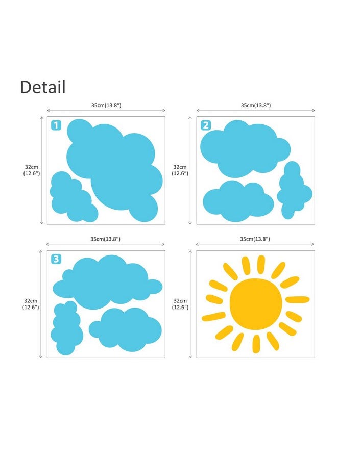 ملصقات حائط للأطفال من DECOWALL DWG-707SBY عليها رسومات للشمس والسحب، ملصقات جدارية قابلة للتقشير واللصق، مناسبة للأطفال في غرف نوم الأطفال وغرف المعيشة (أزرق_707SBY) - pzsku/Z18017D3C4BEA008E11D8Z/45/_/1737031165/08c33ef8-6bb7-4d6d-ba8c-47e5ae006abe