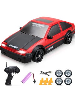 ORiTi Remote Control Car RC Drift Car 2.4GHz 1:24 Scale 4WD 15KM/H High Speed Model Vehicle with LED Lights Drifting Tire Racing Sport Toy Car - pzsku/Z18017FB34C222841D1A5Z/45/_/1715953827/c282a4b9-fd1e-4e06-bfe5-636810a52c0c