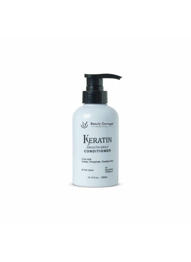 Beauty Garage Professional Keratin Smooth Daily Shampoo 300Ml With Keratin Smooth Daily Conditioner 300Ml  - Image 4