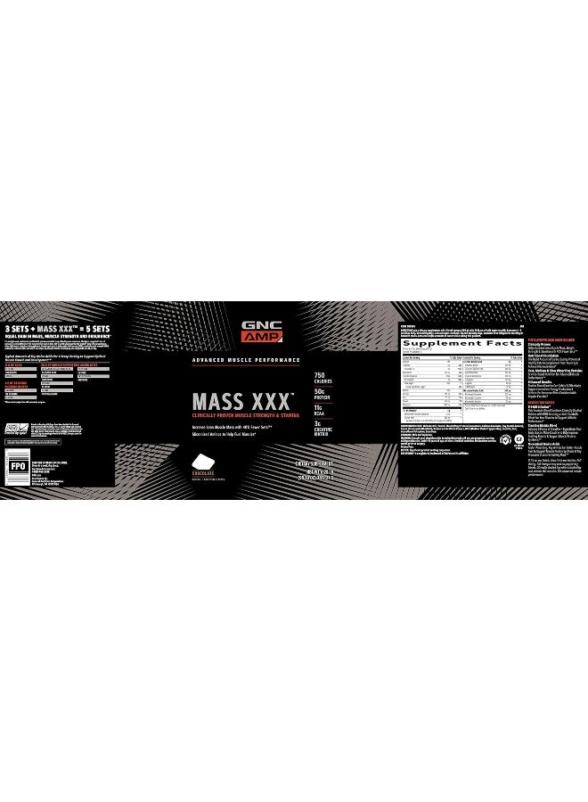 GNC Amp Mass XXX Nutritional Supplement - Chocolate - Image 3