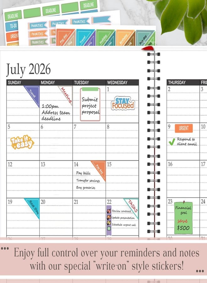 STRIVE ZEN Calendar Planner Stickers - Productivity for Business Professionals - 10 Sheets / 610 Stickers - Meetings, Deadlines, Reminders, Notes, Time Management, Motivational, Check-Lists, Write ON - Image 5