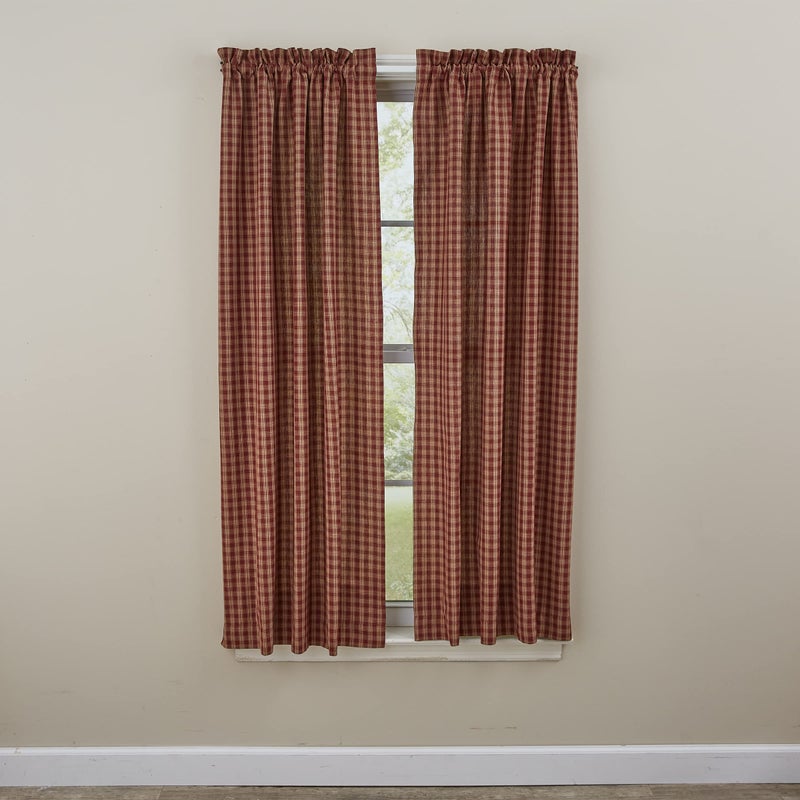 Park Designs Sturbridge Country Wine Panel Curtains 72x63 - Image 2