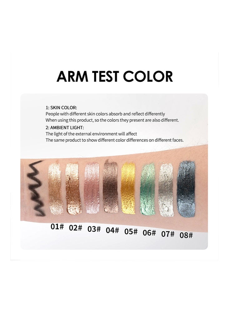 Julystar 2-in-1 Liquid Eyeshadow &  Eyeliner – Dual-Ended Pen with Precise Matte Eyeliner & Shimmering Eyeshadow, Long-Lasting, Smudge-Proof Eye Makeup#01 - Image 5