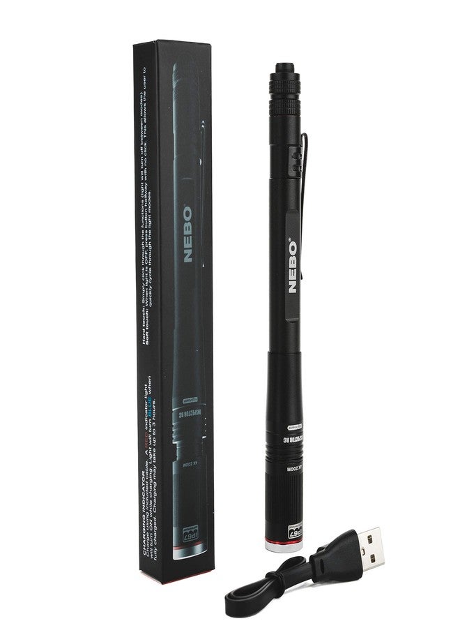 NEBO NB6810 Inspector RC Rechargeable Pen Light, Black - Image 1