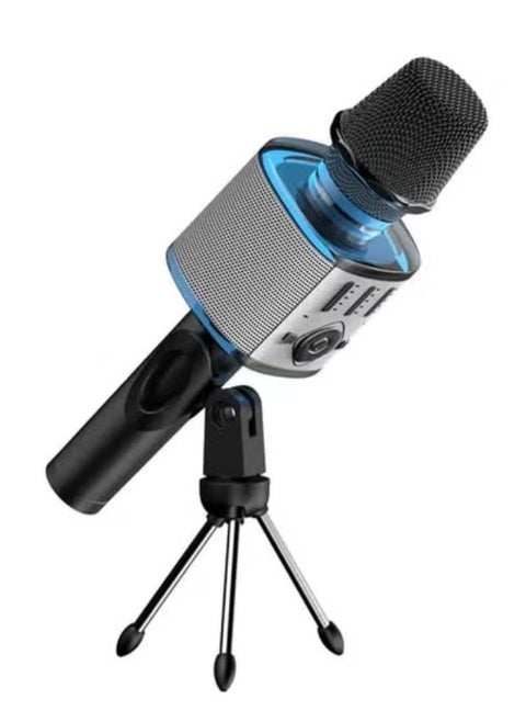KR10 Wireless Bluetooth Microphone – Cordless Handheld Karaoke Microphone with High-Quality Sound and Built-in Speaker – Supports TF Card Playback – Portable Wireless Mic for Singing, Parties, Presentations, Outdoor Events, and Home Use