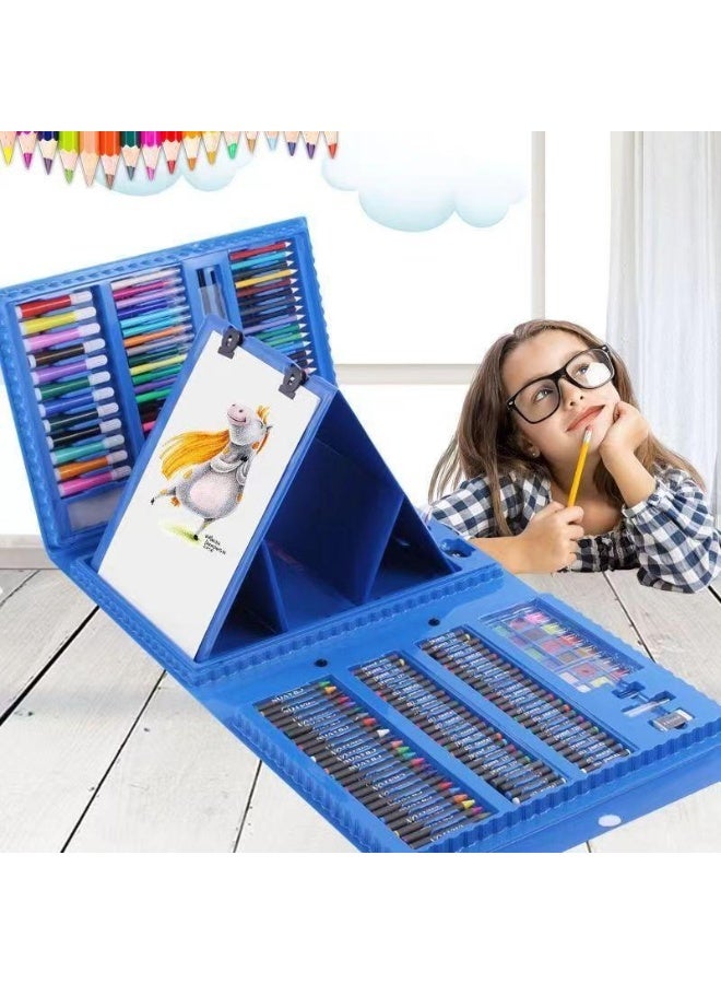 208-Piece Art Drawing Set Pink/Blue - Image 5