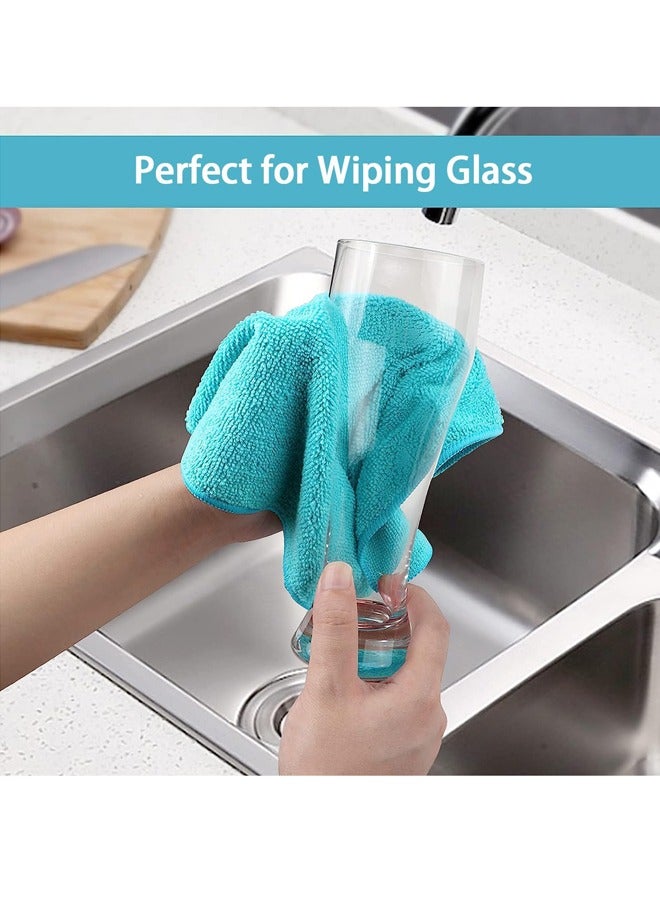 Microfiber Cleaning Cloth, 12 Pack Premium Microfiber Towels for Cars, Lint Free, Scratch-Free, Highly Absorbent, Reusable Cleaning Rags for Car, Household, Kitchen, Window, 12.5"X12.5"4 color  - Image 5