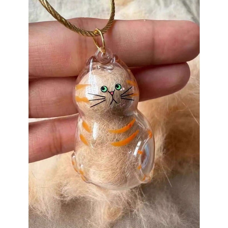 1pc Cute Cartoon Cat Keychain - Clear Oval Keychain Bag Ornament, Suitable For Cat Lovers And Pet Owners Battery-Free Gifts School Car Accessories Goth Y2k - Image 1