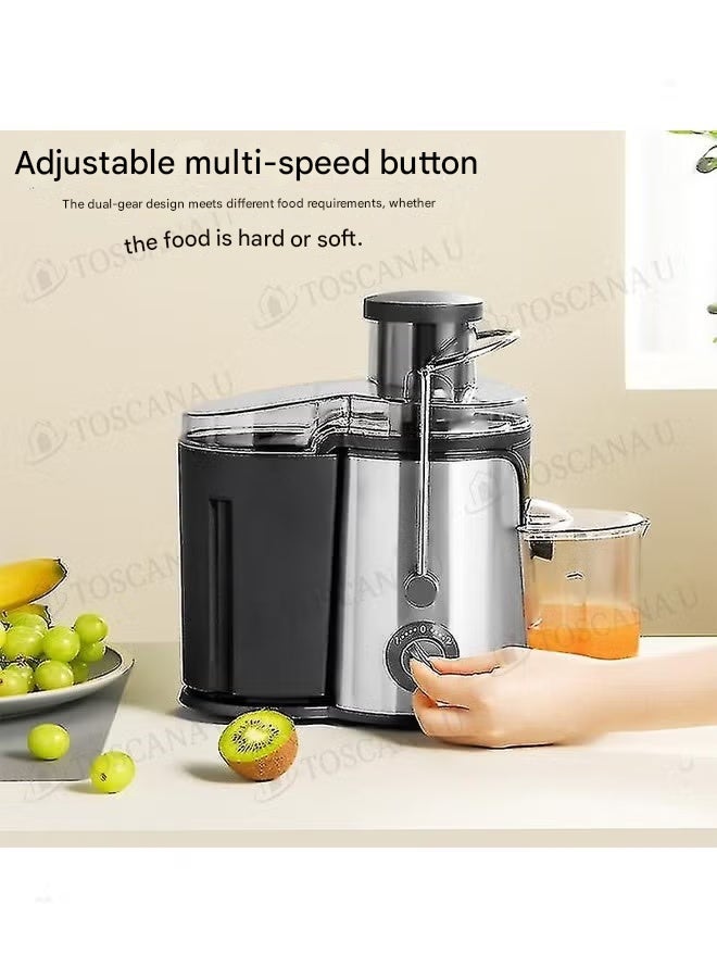 توسكانا يو مجموعة مكونة من مفرمة لحوم كهربائية ستانلس ستيل  1700 واط و عصارة فواكه و خضار كهربائية بقوة 800 واط و سعة 600 مل - Image 5