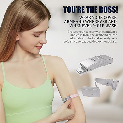 Divoti Sensor Cover Armband for Dexcom G7 | Adjustable, Trim-to-Fit CGM Holder | Adhesive-Free, Hypoallergenic Silicone | Secure, Comfortable Fit for Active Daily Wear & All Arm Sizes- Transparent - Image 3