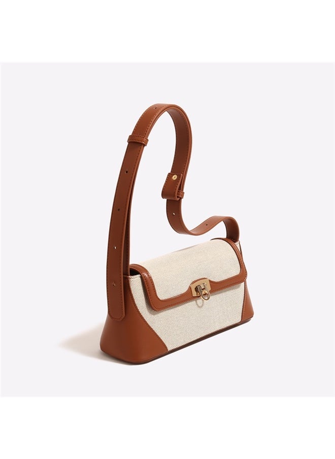 yongsheng Women Armpit Bag, Retro Light Shoulder Bag With Color Block Design, Versatile Haversack East West Bags , Crossbody Bag With Large Capacity Suitable For Daily Use, Work, Commute,Shopping  - Image 2