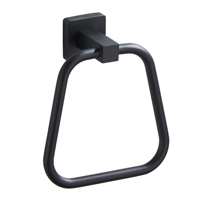 MATTE BLACK TOWEL RING FOR BATHROOM KITCHEN BATH TOWEL HOLDER HANGERS WALL MOUNT HEAVY DUTY STAINLESS STEEL