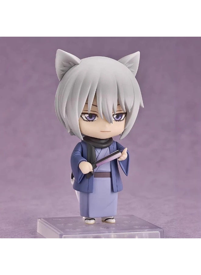 عام **تمثال أنمي توموي القابل للجمع 10 سم - تعابير وجه قابلة للتبديل، تمثال حركي للعرض المكتبي وهدية** - Image 1