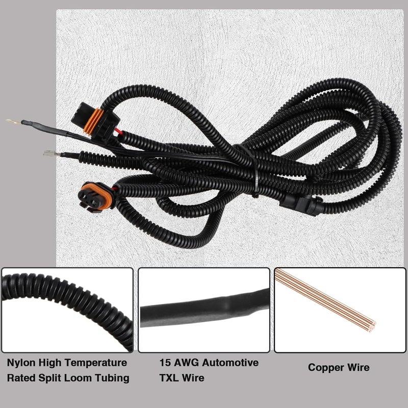HIMARKLIF Fog Light Wiring Harness Kit for Chevrolet Silverado - Image 2