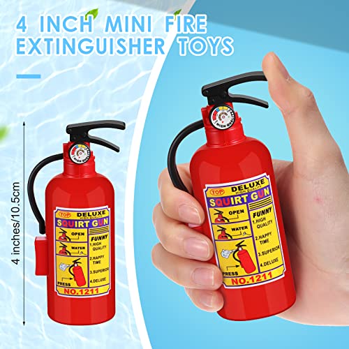 Sotiff 24 Packs 4 Inch Fire Extinguisher Toys Fire Extinguisher Mini Water Firemen Squirter for Party Favors - Image 2