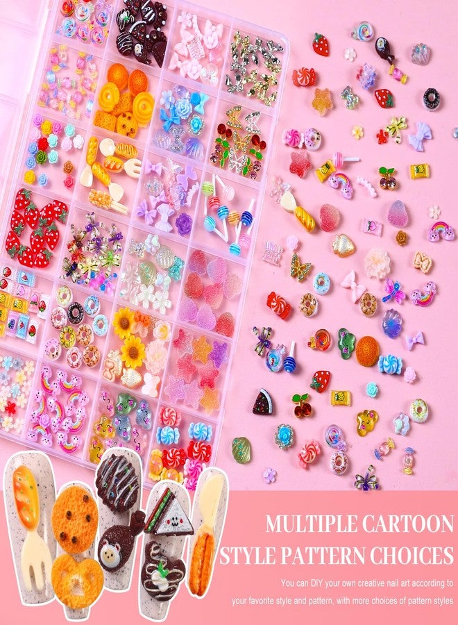 MAJOR DIJIT 3D Mix Assorted Color Nail Charms Acrylic Multi Cute Nail Art Charms Hollow Candy Jewelry Nail Supplies for Nail Art Design DIY Crafts Accessories (Charming Colors) - Image 5