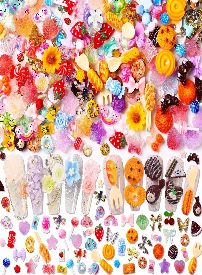 MAJOR DIJIT 3D Mix Assorted Color Nail Charms Acrylic Multi Cute Nail Art Charms Hollow Candy Jewelry Nail Supplies for Nail Art Design DIY Crafts Accessories (Charming Colors) - Image 2